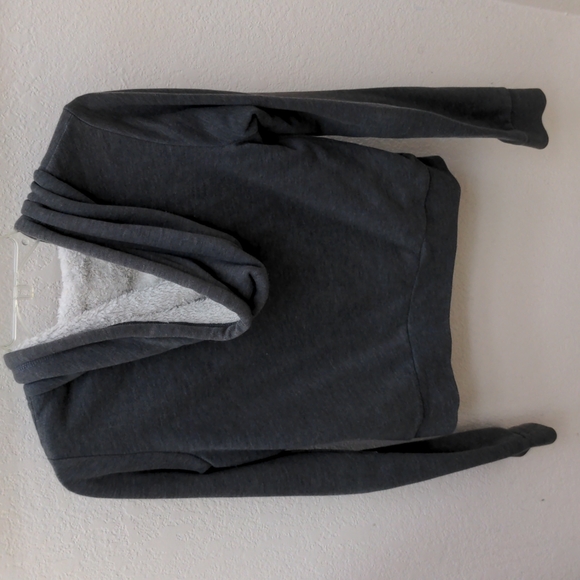 Hollister Grey Zippered Hoodie Sweater - Picture 3 of 3